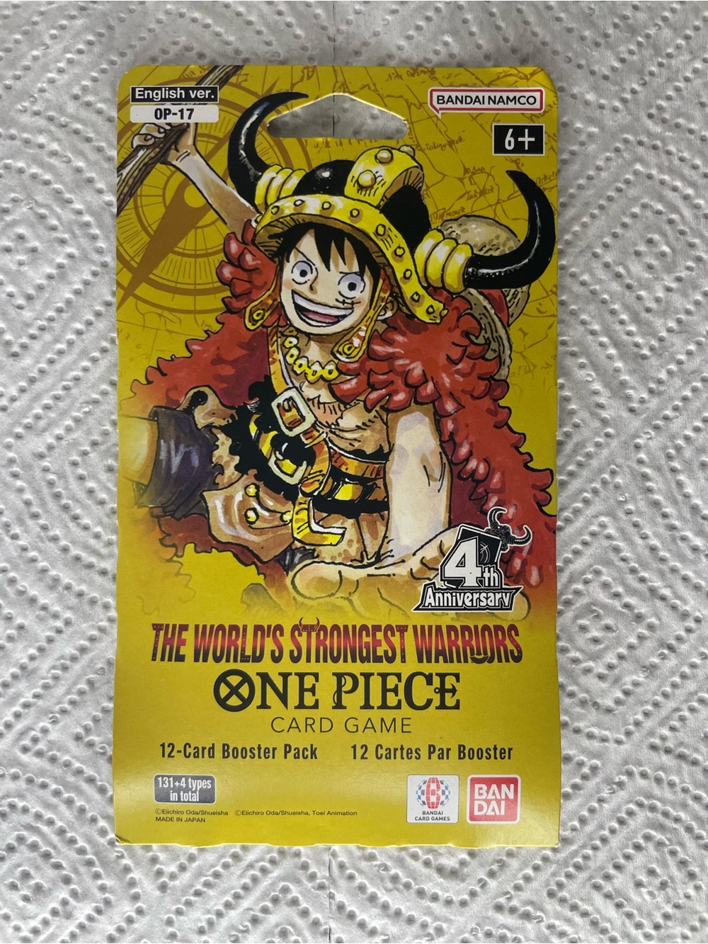 Bandai One Piece Card Game OP-17 The World's Strongest Warriors 12-Card Pack